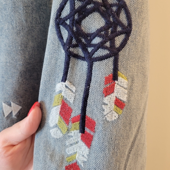 Embroidered Denim Jacket - Picture 8 of 16